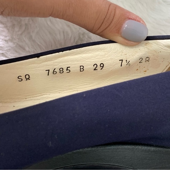 Salvatore Ferragamo Sport Blue Flats Size 7 1/2 AA - Picture 12 of 14